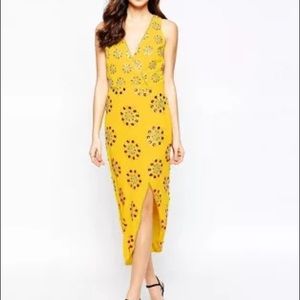 Virgos Lounge asymmetrical embellished gown.